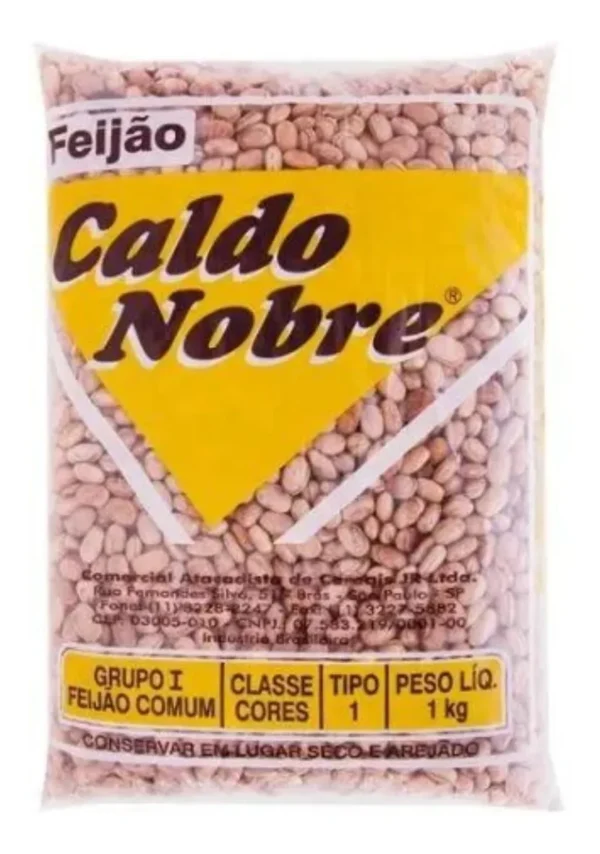 Feijão Carioca Atacado Fardo 7 Kg - Caldo Nobre Grãos Nobre